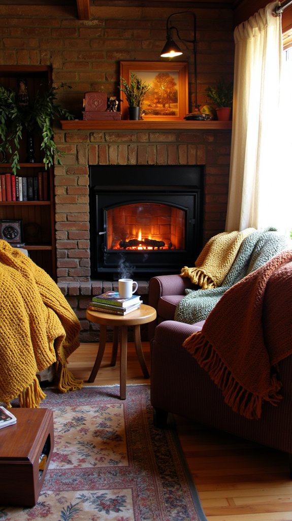 cozy electric fireplace ambiance