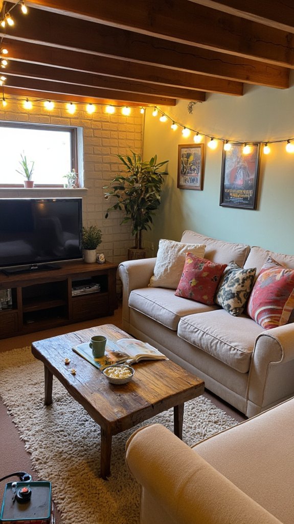 cozy entertainment area design