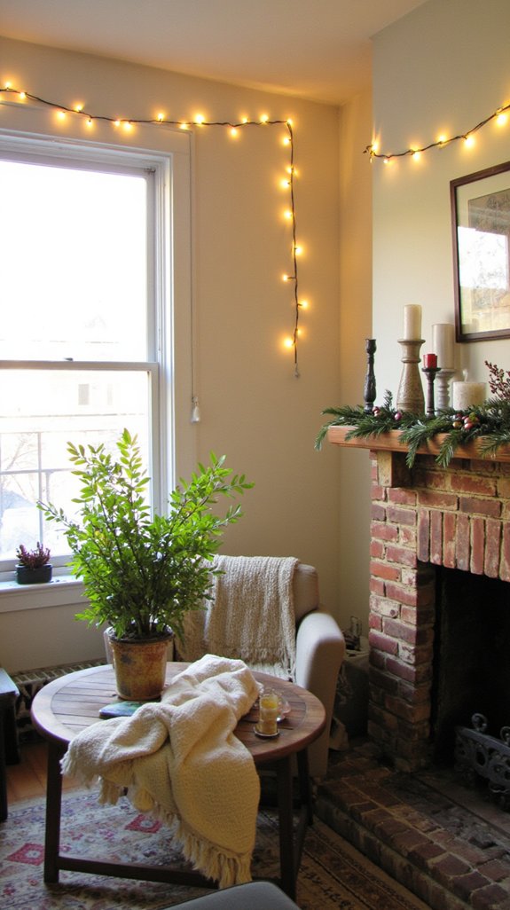 cozy festive string garlands