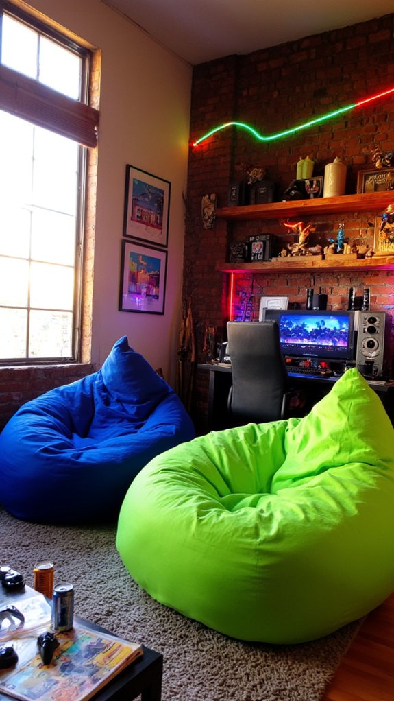 cozy flexible gaming seating