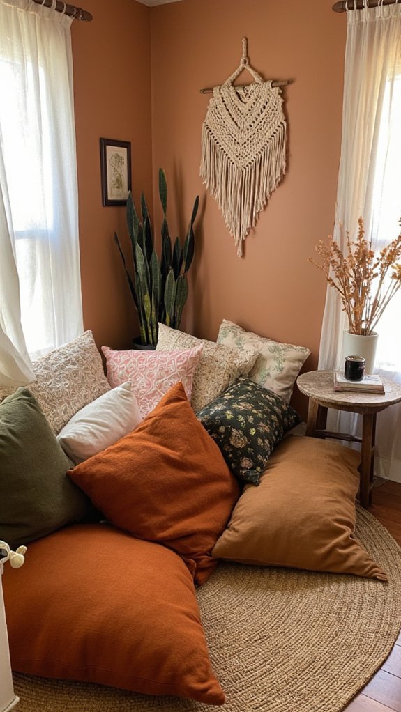 cozy floor cushions design