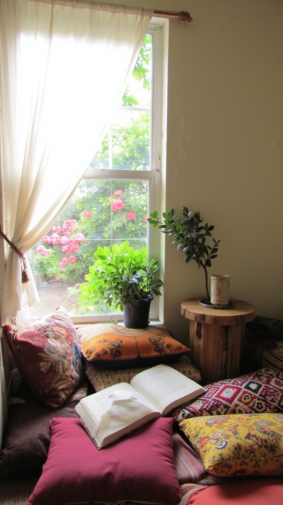 cozy floor cushions reading
