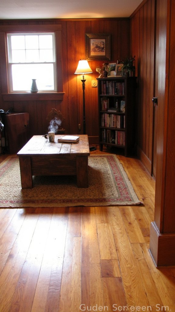 cozy flooring for paneling