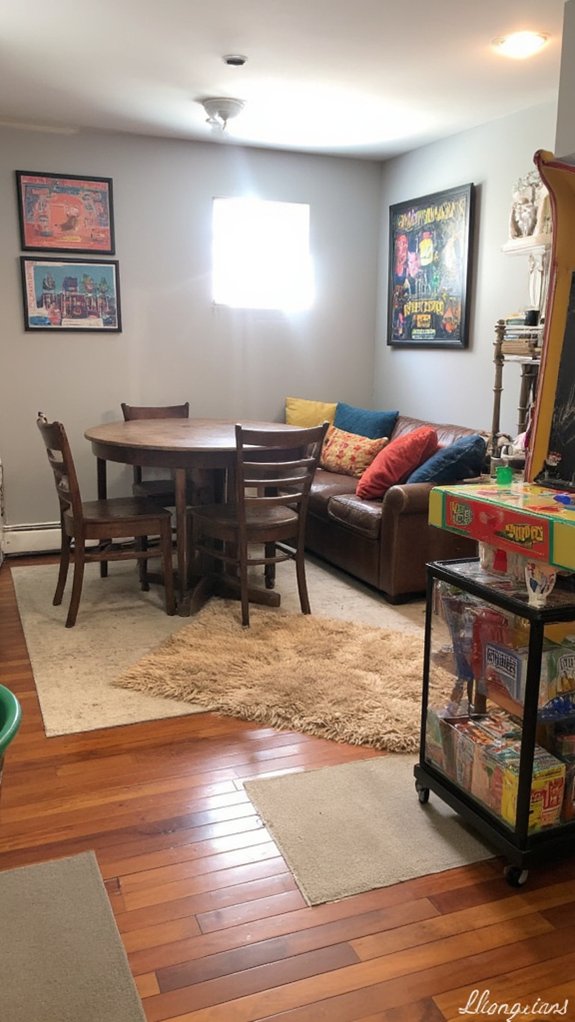 cozy game night space