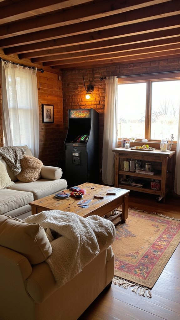 cozy game room design