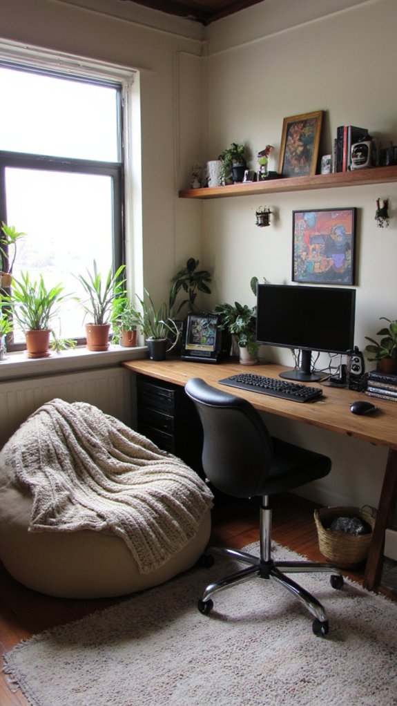 cozy gaming retreat atmosphere