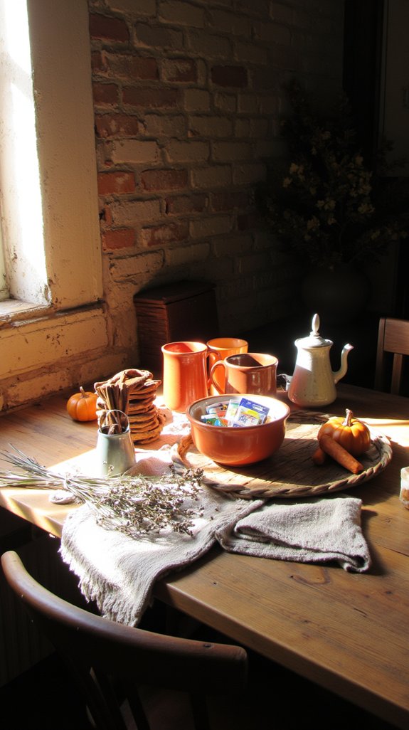 cozy hot beverage station