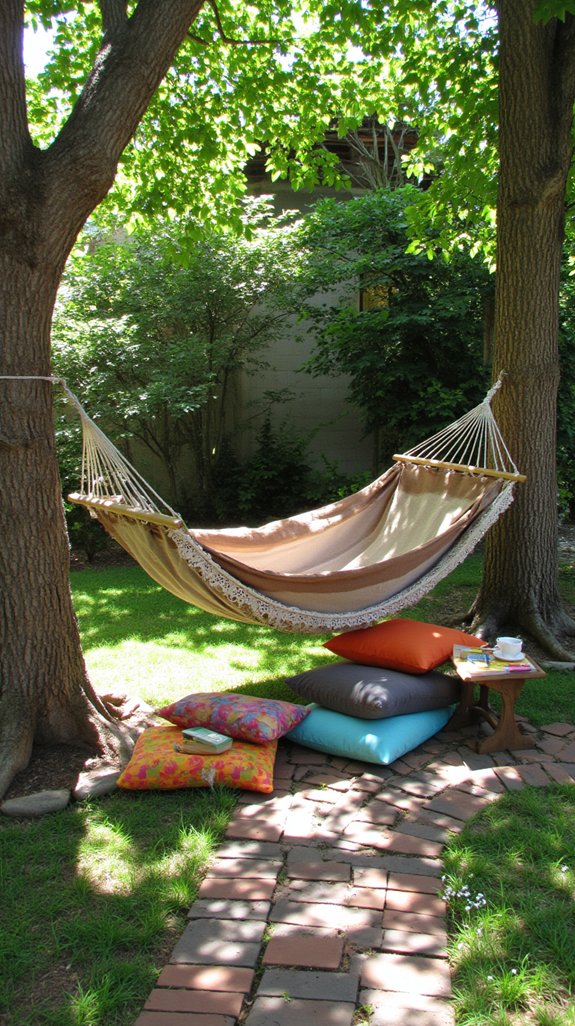 cozy indoor reading nook
