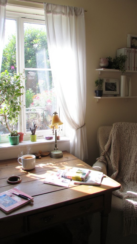 cozy inspiring organized workspace