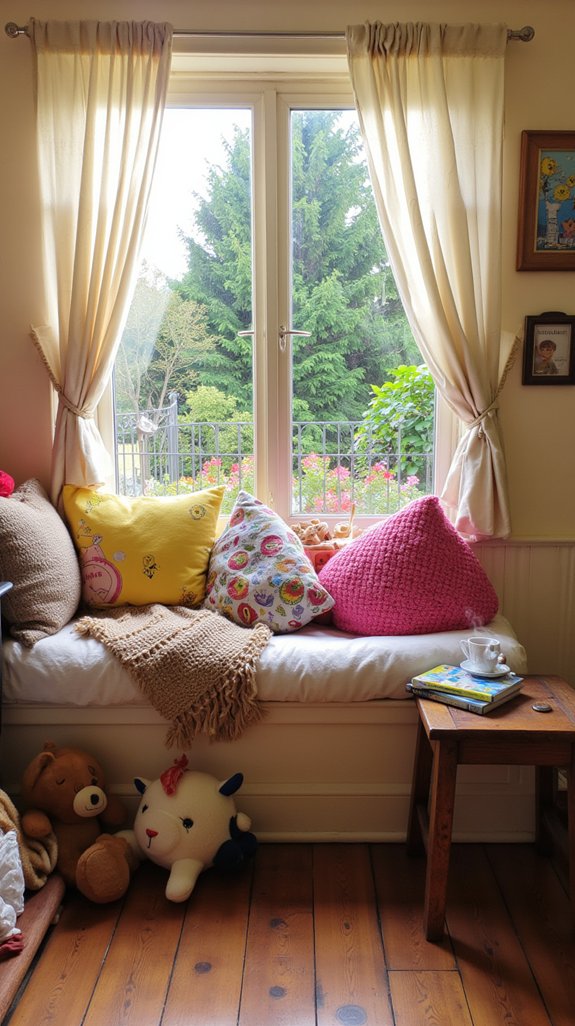 cozy inviting reading space