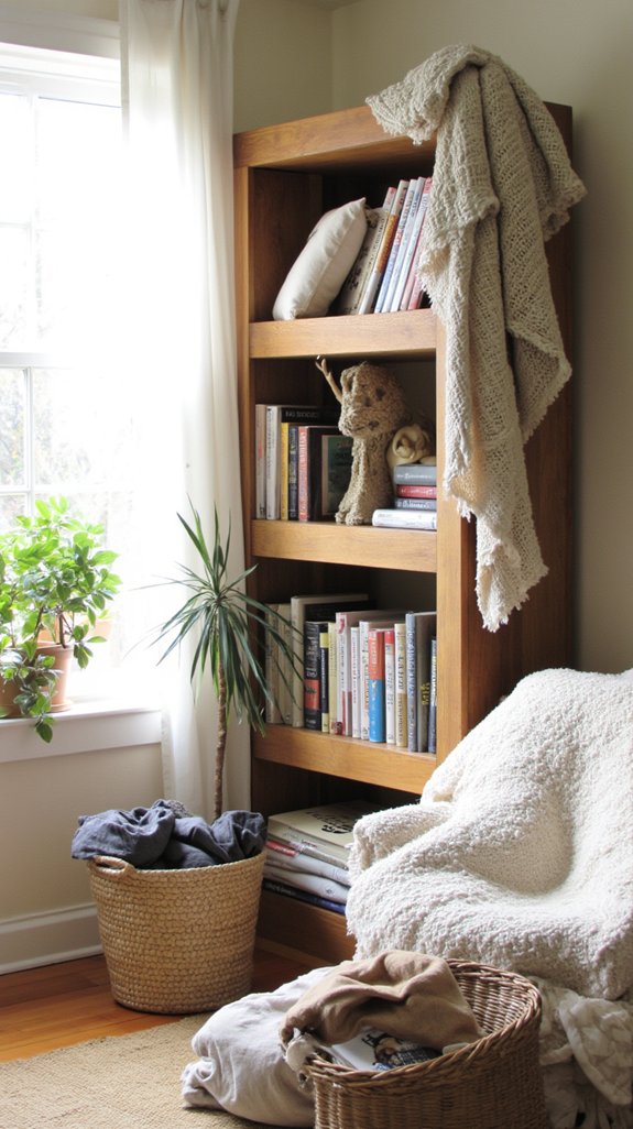 cozy layered fabric textures