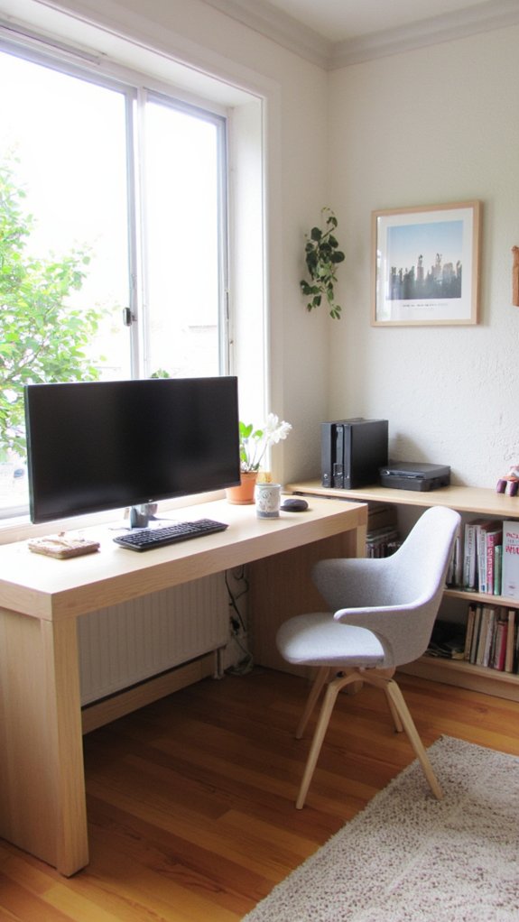 cozy minimalist home office