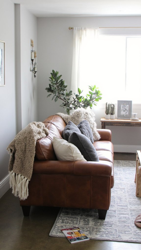 cozy modern gray basement