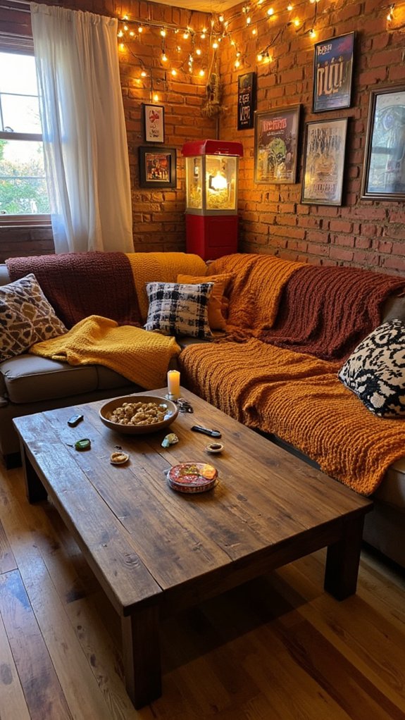 cozy movie and game corner