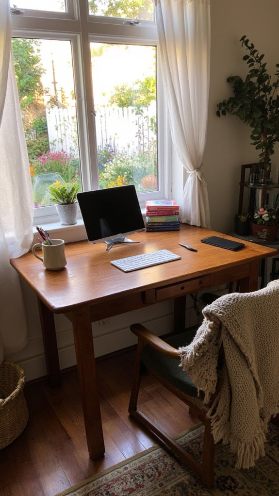 cozy natural workspace retreat