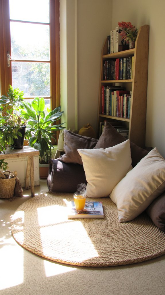 cozy neutral floor mat