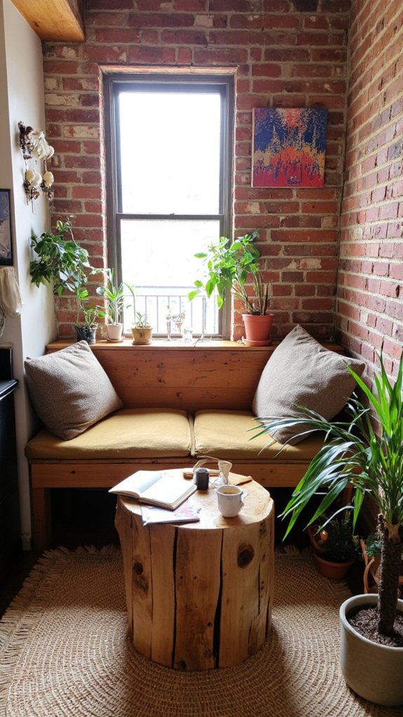 cozy nook with cushions