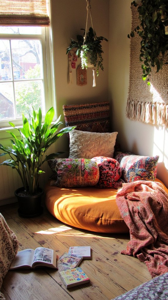 cozy nook with cushions