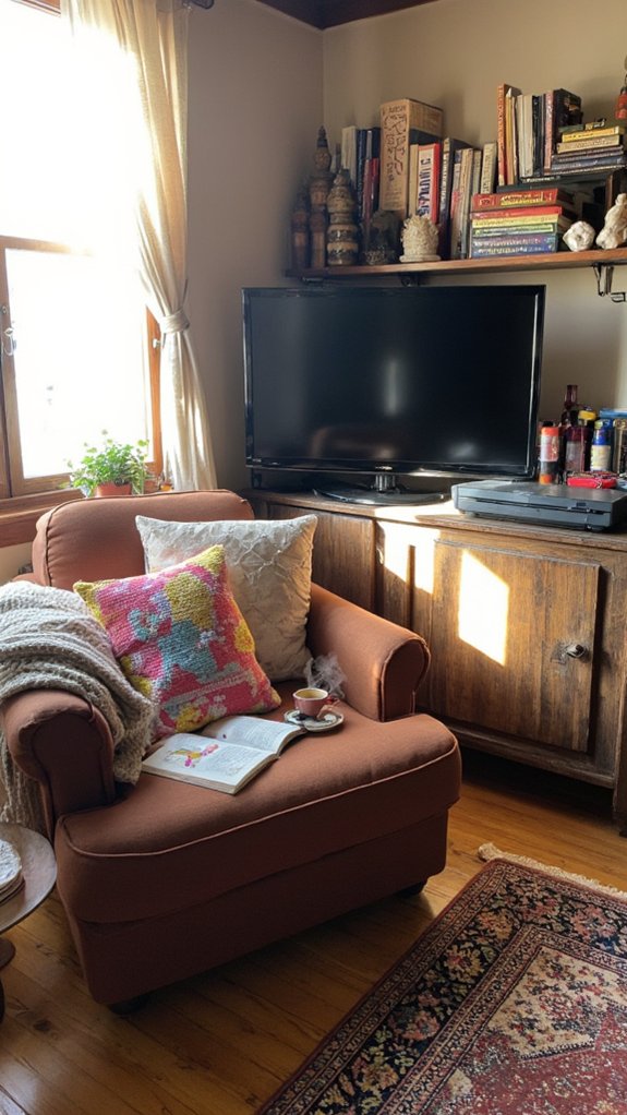 cozy nook with games