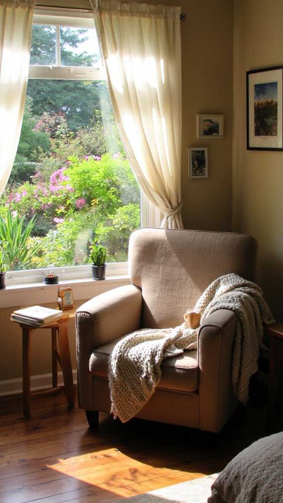 cozy nook with natural light