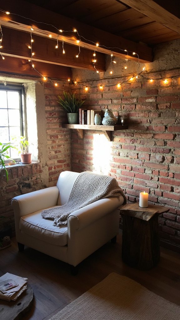 cozy nook with soft lighting