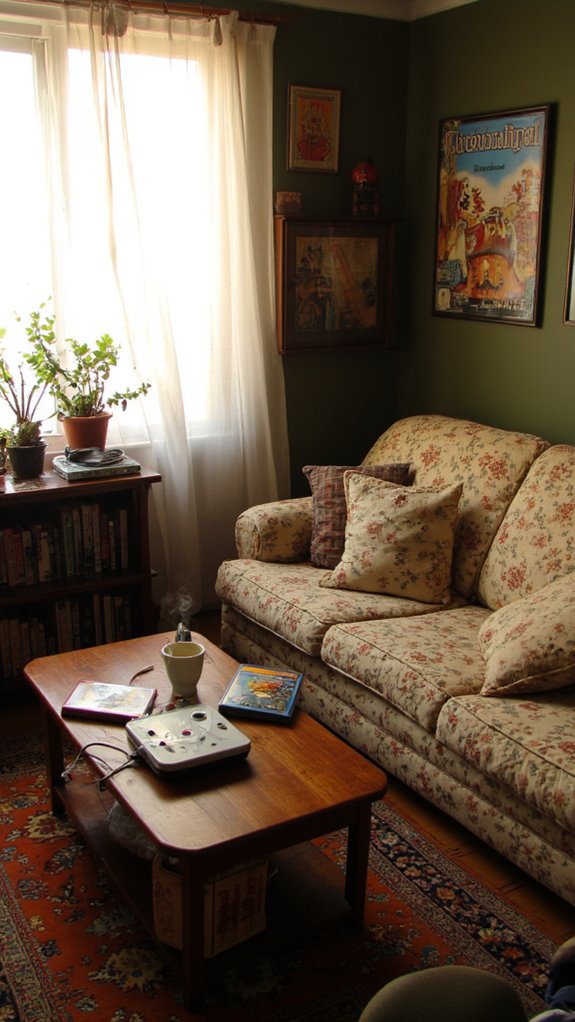 cozy nostalgic gaming retreat