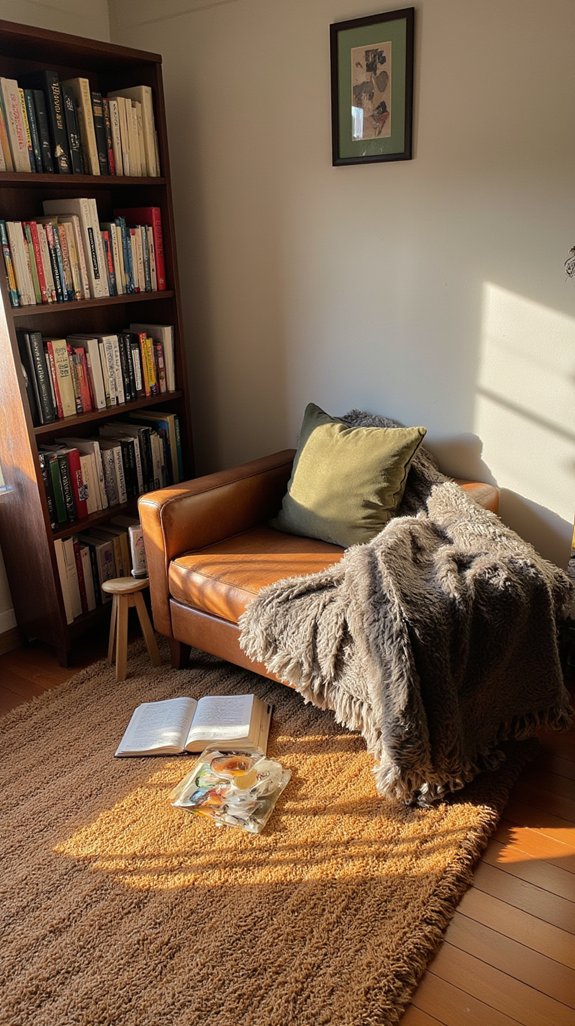 cozy reading corner rug