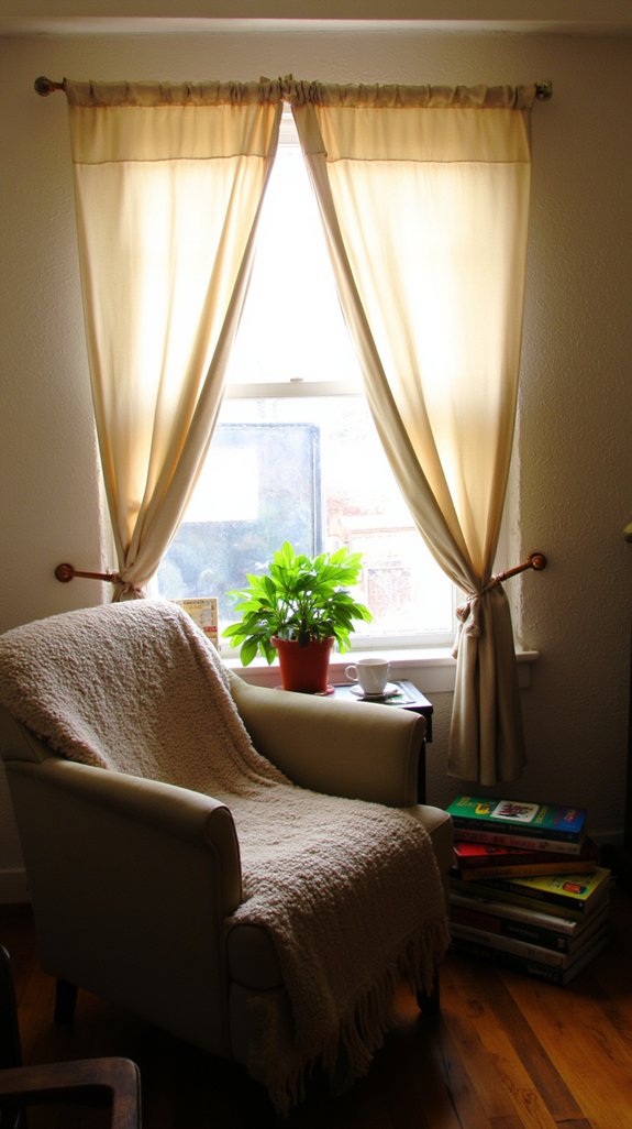 cozy reading nook canopy