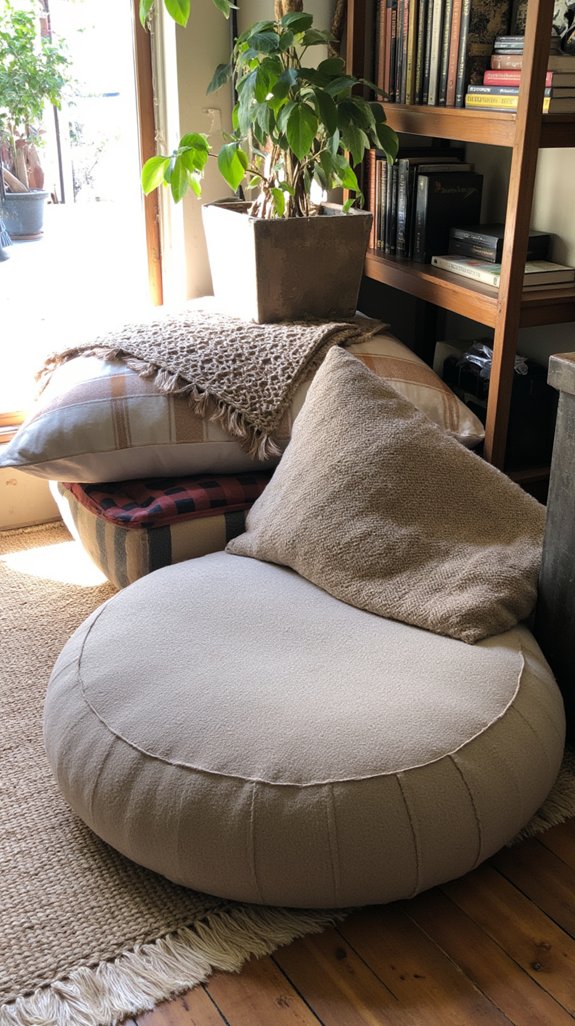 cozy reading nook cushions