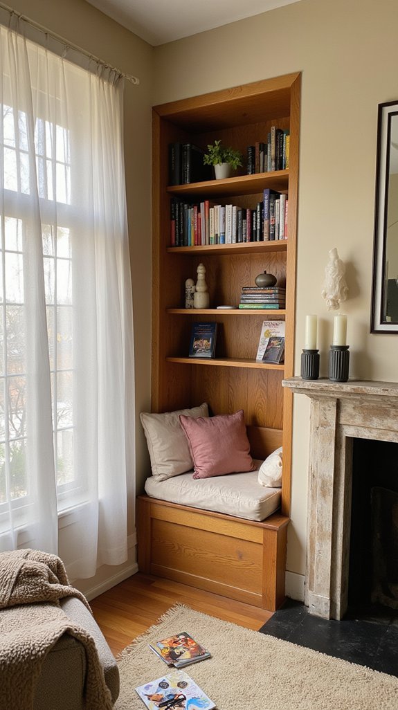 cozy reading nook design