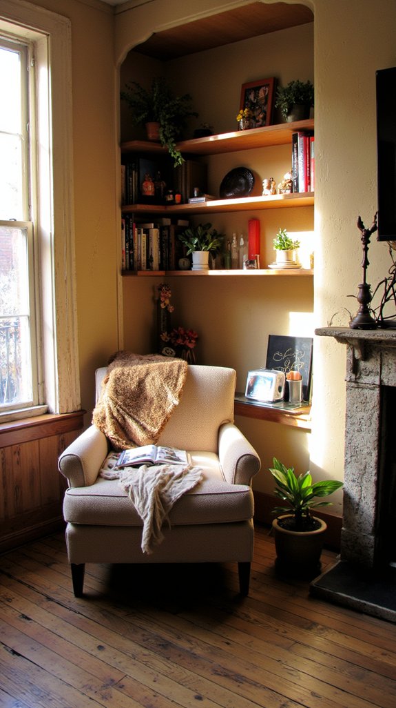 cozy reading nook design