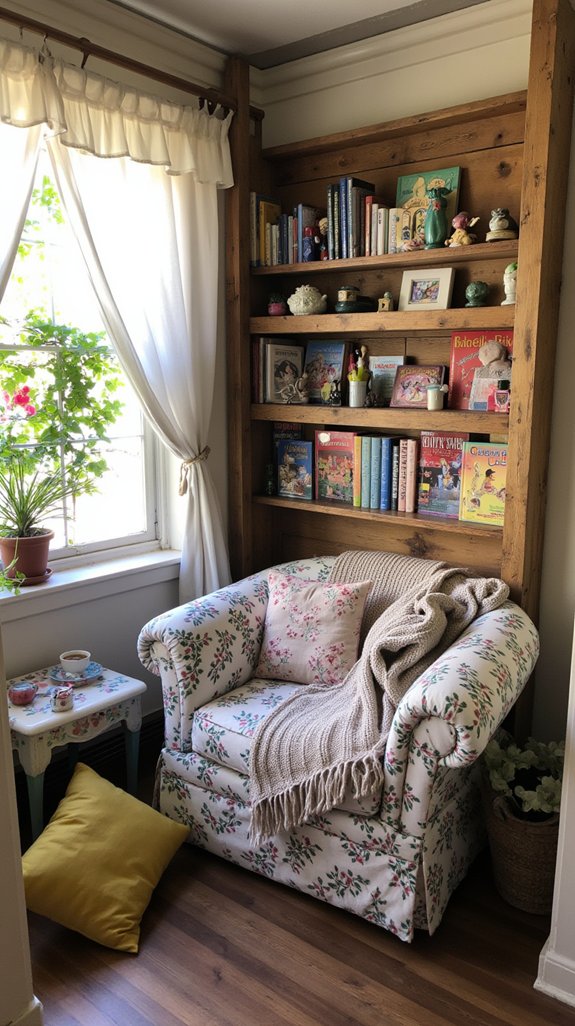 cozy reading nook divider