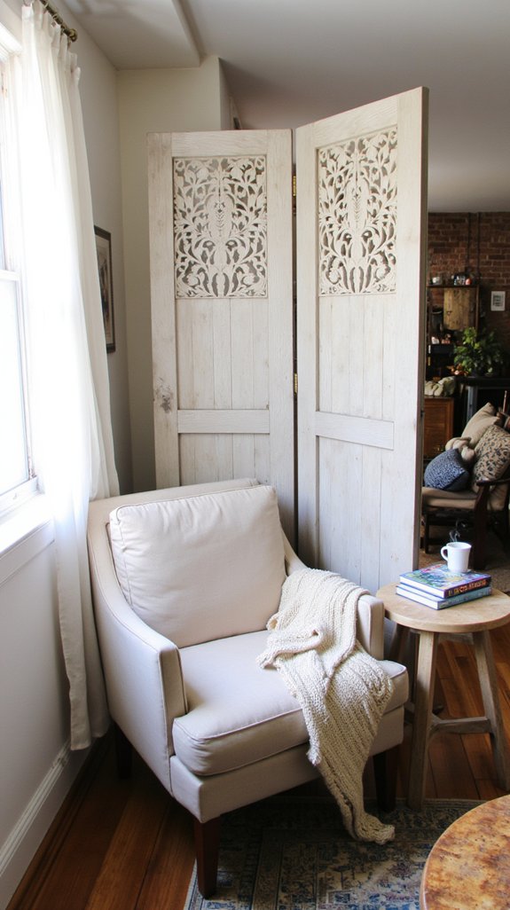 cozy reading nook divider