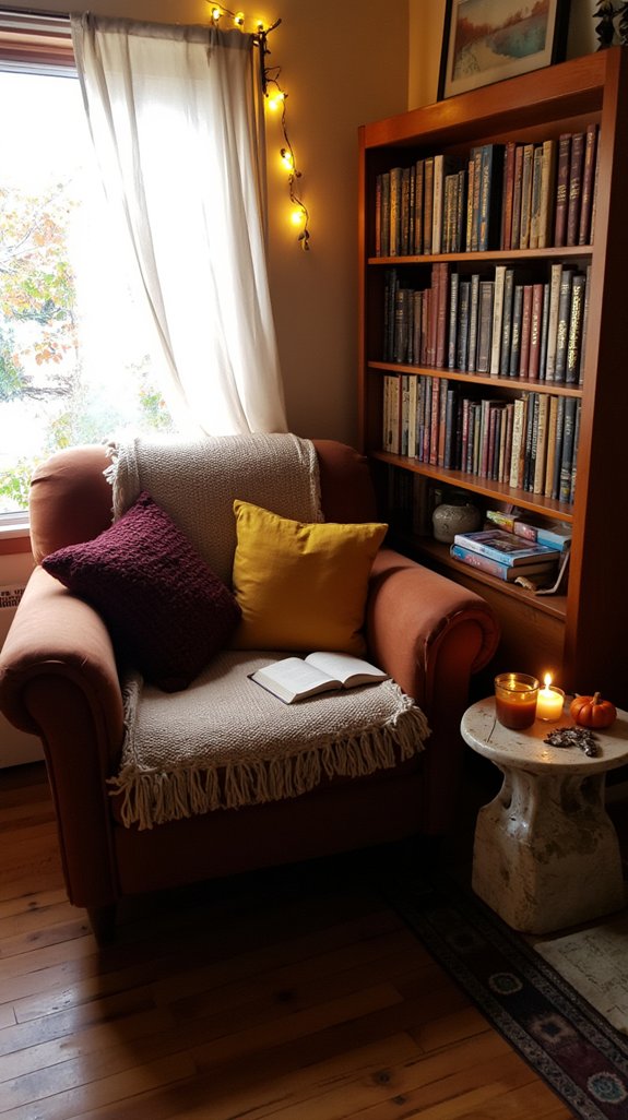 cozy reading nook glow