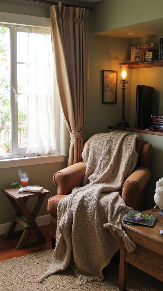 cozy reading nook retreat
