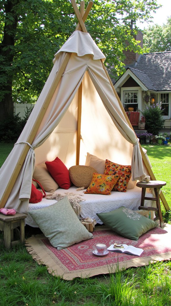 cozy reading tent retreat