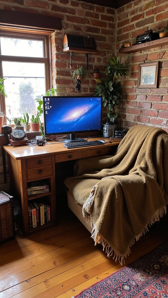 cozy rustic gaming haven