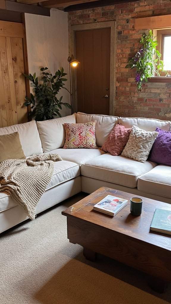 cozy seating for movie marathons