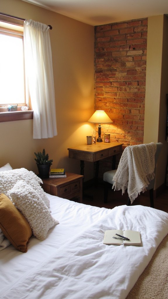 cozy small workspace setup