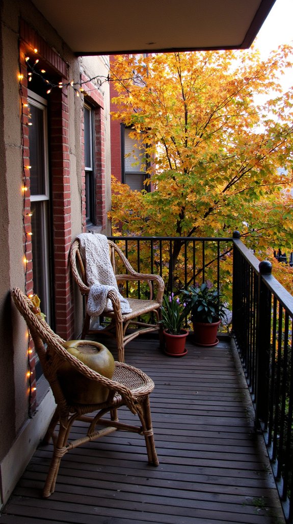 cozy string light ambiance