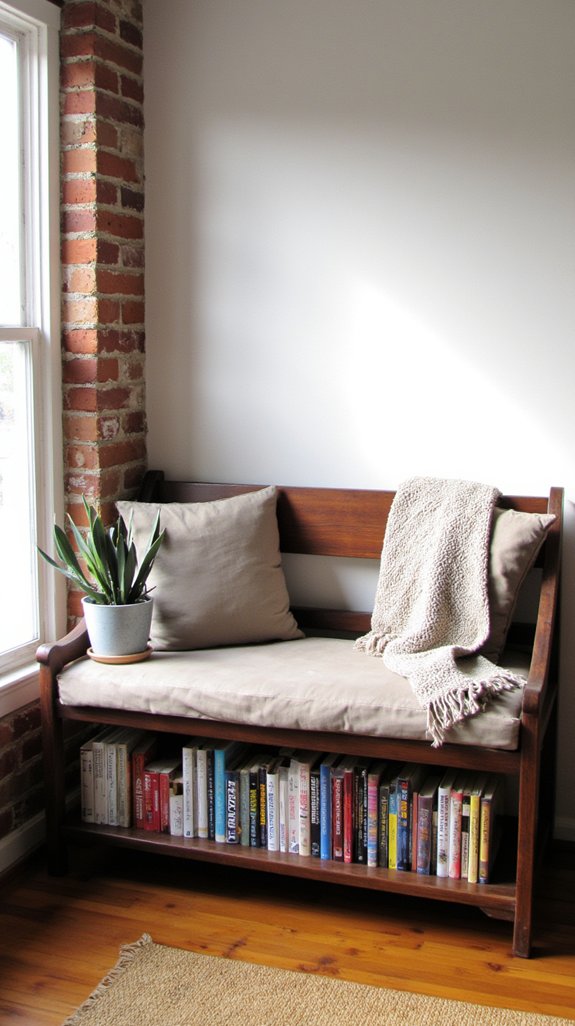 cozy stylish reading nook