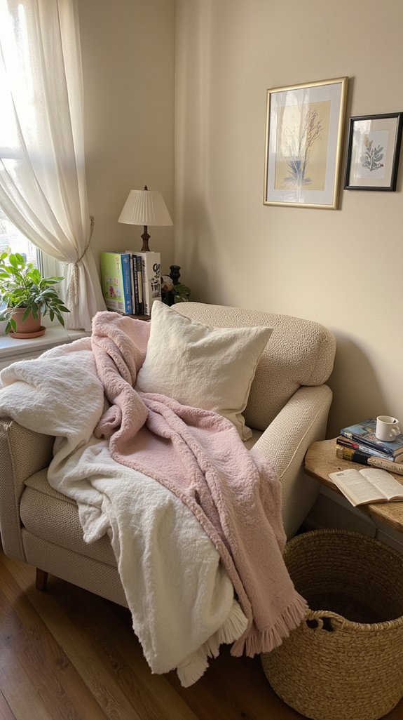 cozy textiles enhance comfort