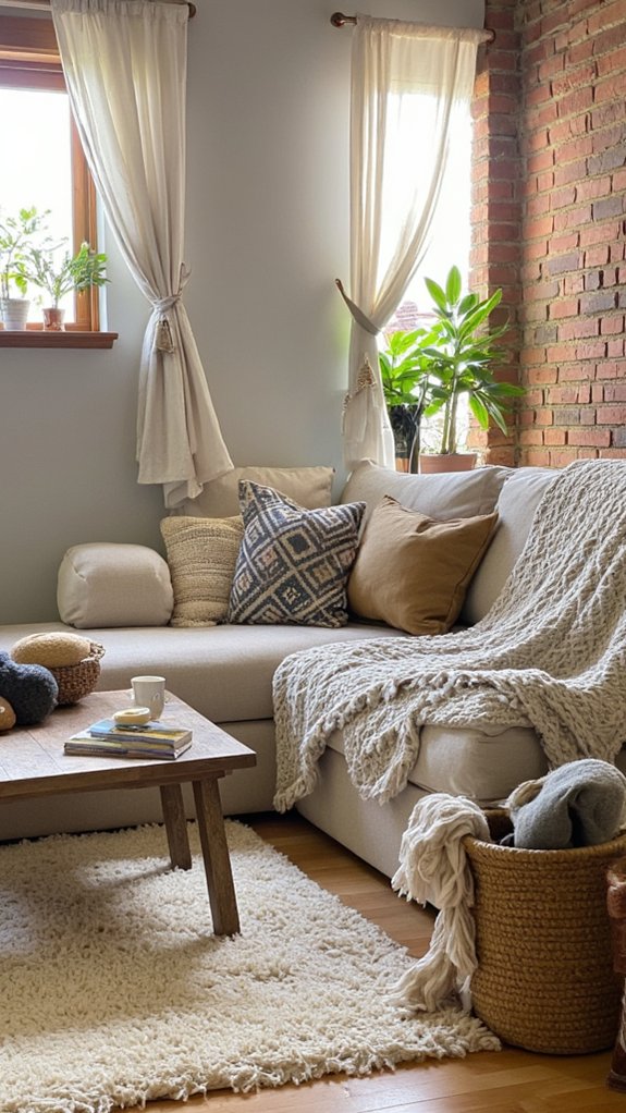 cozy textiles enhance comfort