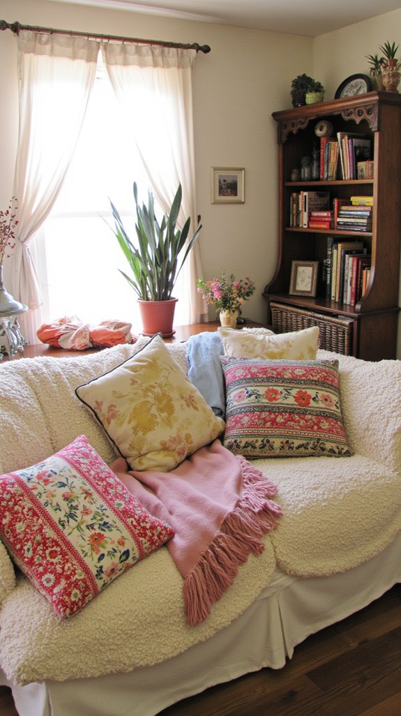 cozy textured patterned pillows