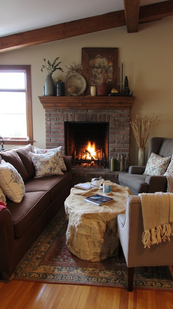 cozy u shaped seating arrangement