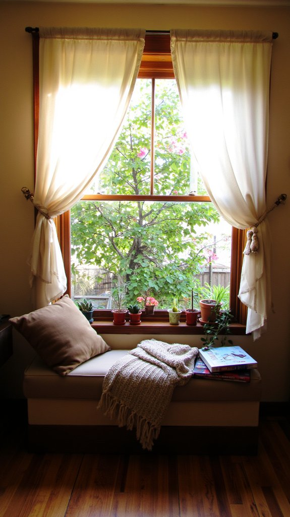 cozy window seat bliss