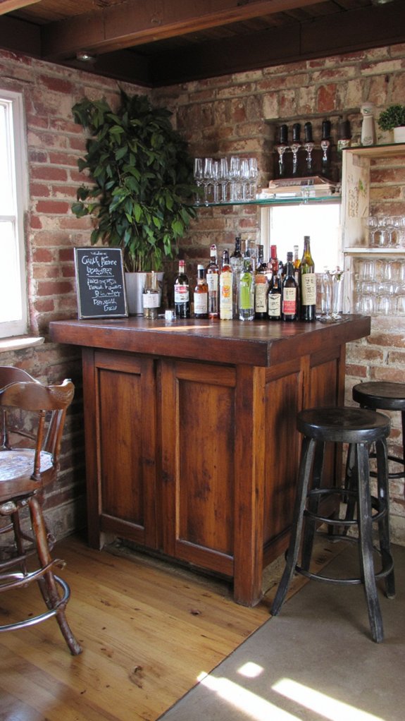 craft beverage tasting station