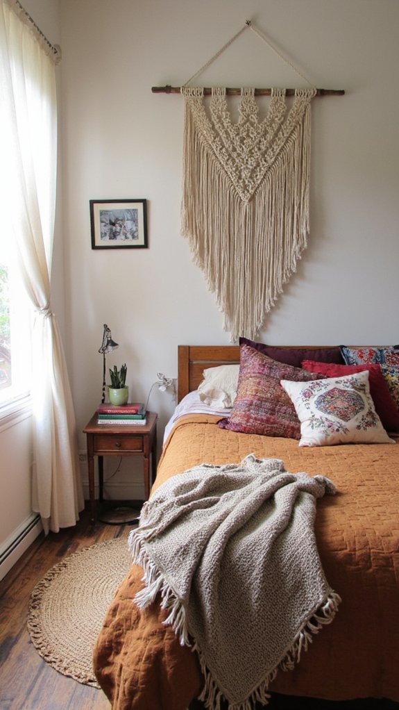 crafty macram wall hanging