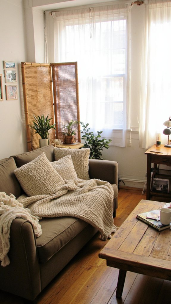 create distinct living spaces