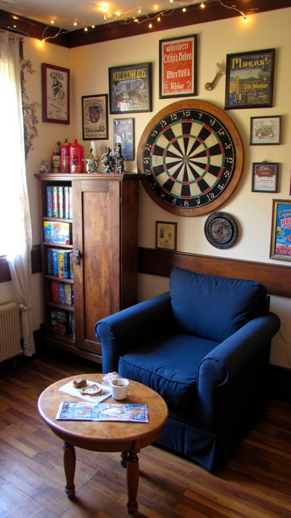 dartboard wall for competition